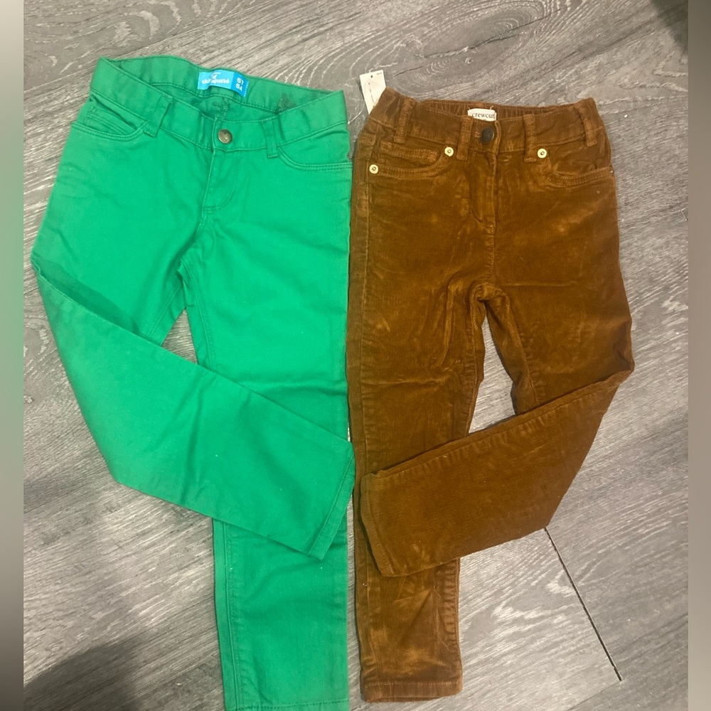 Crewcuts Kids Jeans in Green and Brown